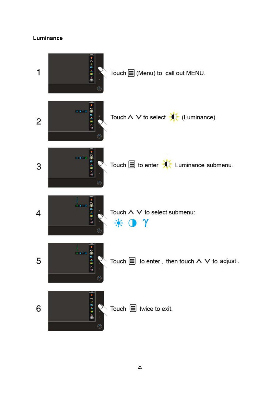 AOC 2236Vwa User Manual | Page 25 / 60