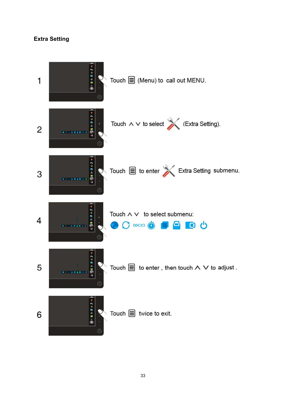 AOC 2236Vwa User Manual | Page 33 / 60
