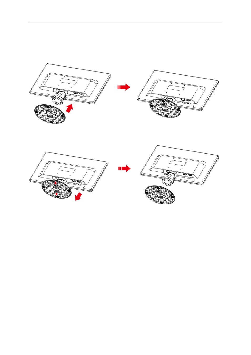 Setup stand & base | AOC e2220Swdn User Manual | Page 10 / 68