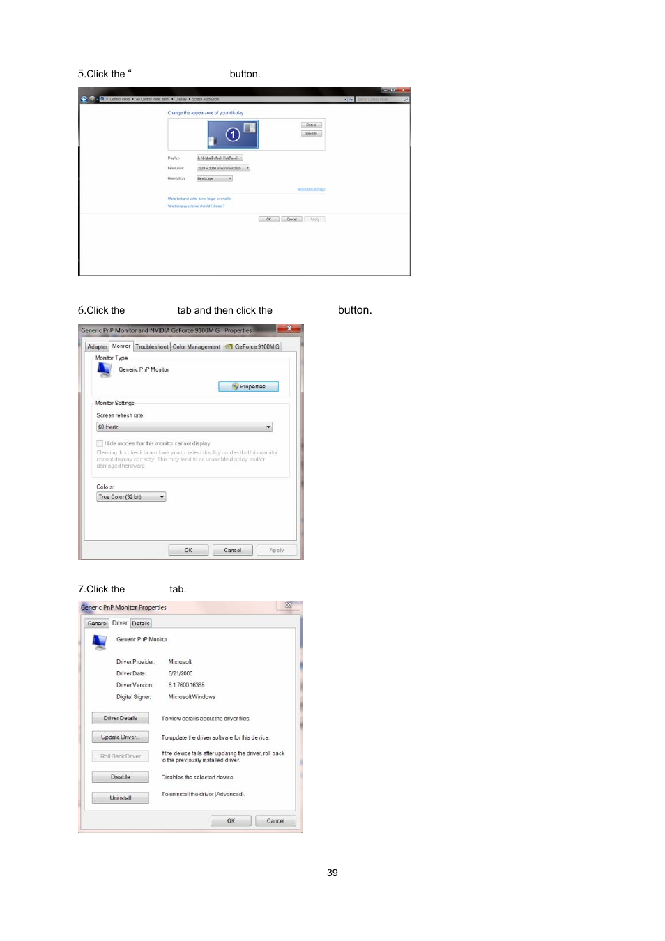 AOC e2237Fwh User Manual | Page 39 / 65