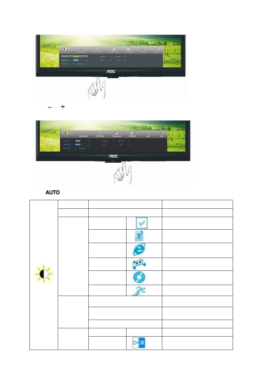 AOC e2250Swd User Manual | Page 21 / 59