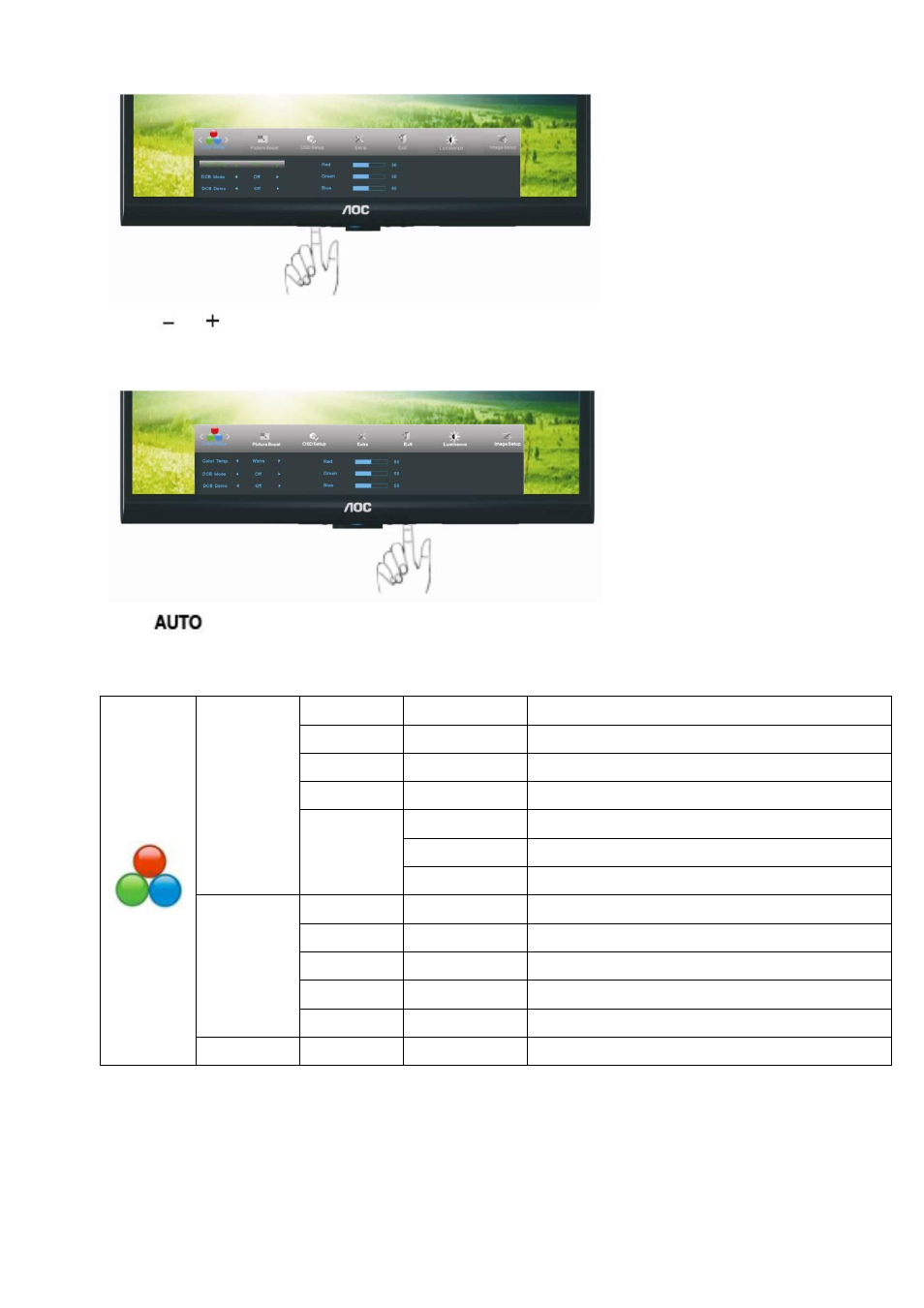 AOC e2250Swd User Manual | Page 25 / 59