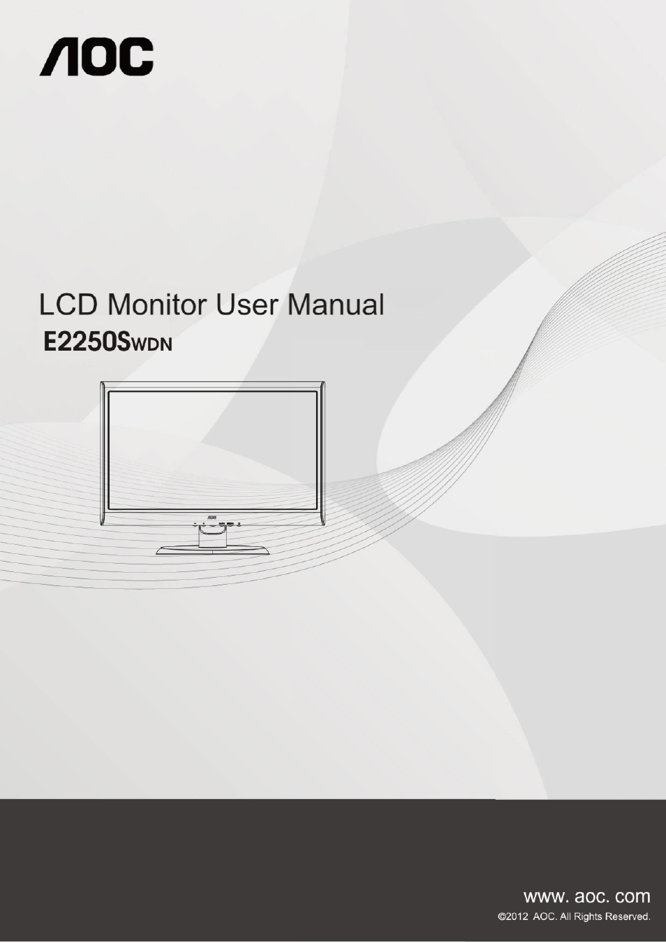 AOC e2250Swdn User Manual | 59 pages