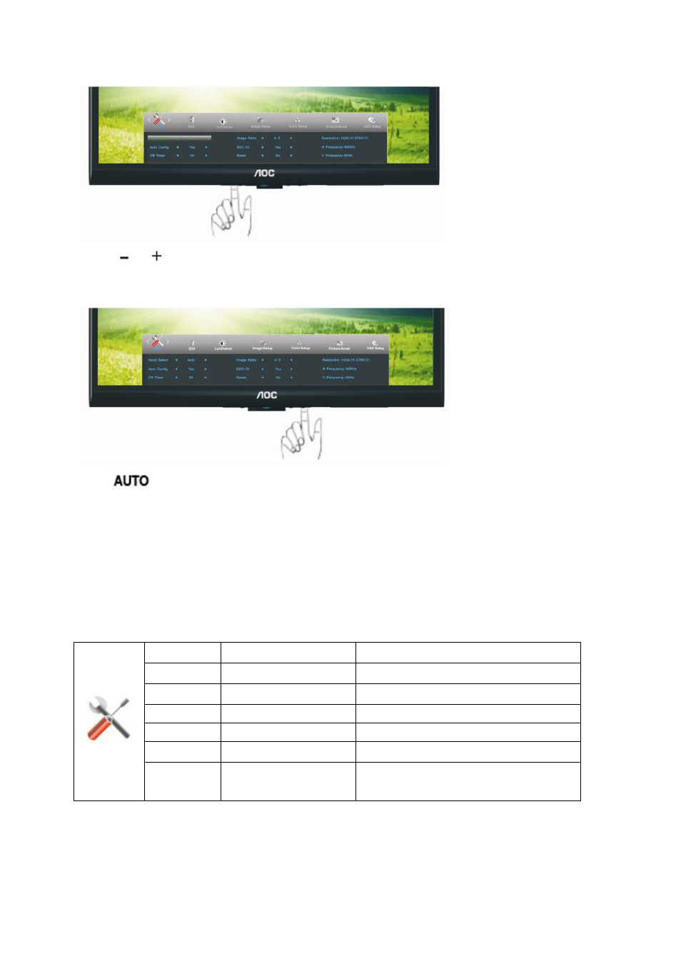 AOC e2250Swdn User Manual | Page 31 / 59