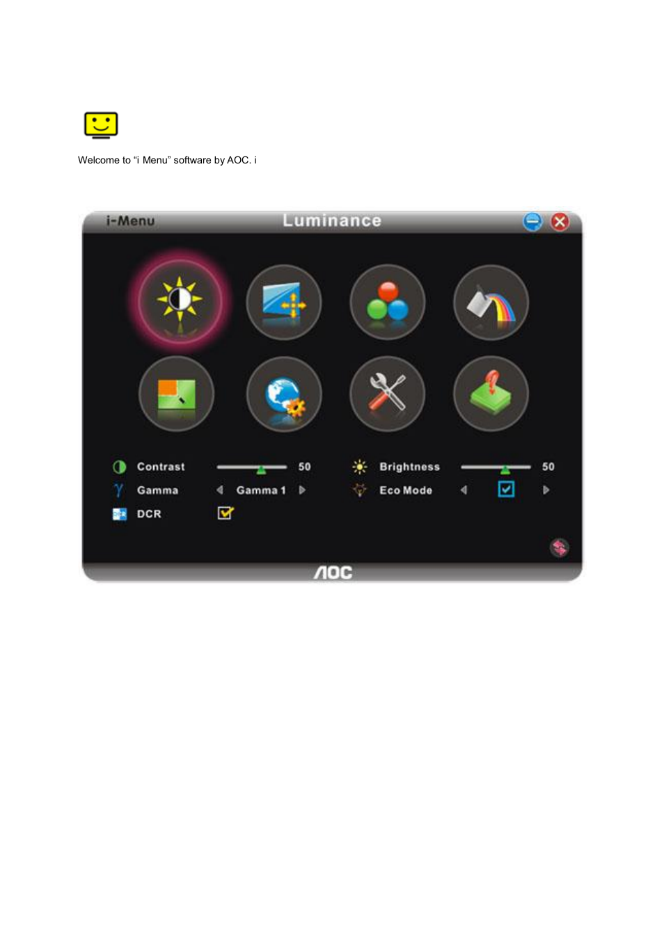 I-menu | AOC e2250Swdn User Manual | Page 44 / 59