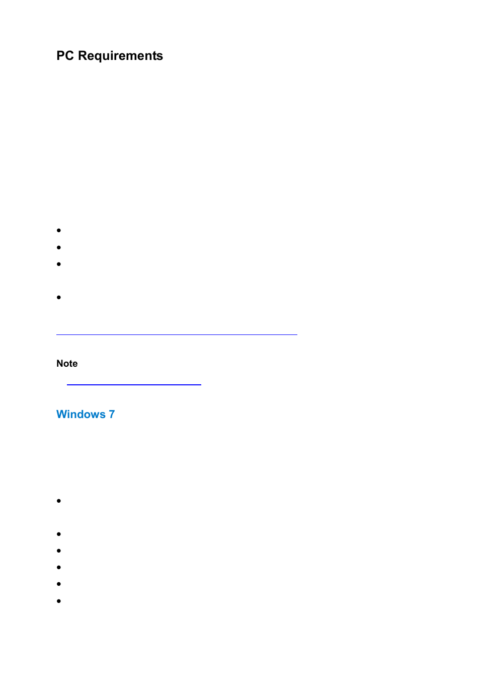 Pc requirements, Windows 7 | AOC e2251Fwu User Manual | Page 20 / 32