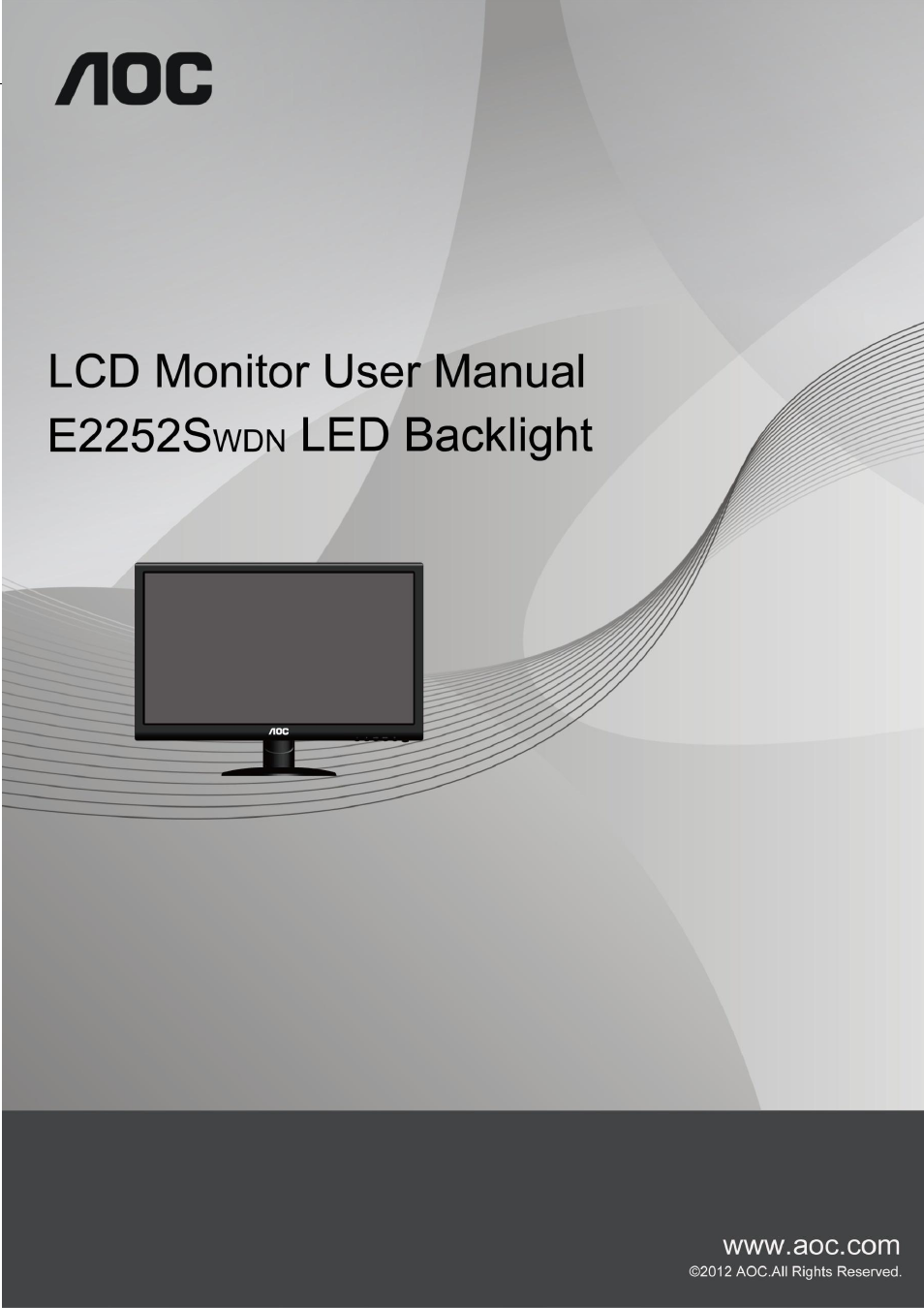 AOC e2252Swdn User Manual | 59 pages