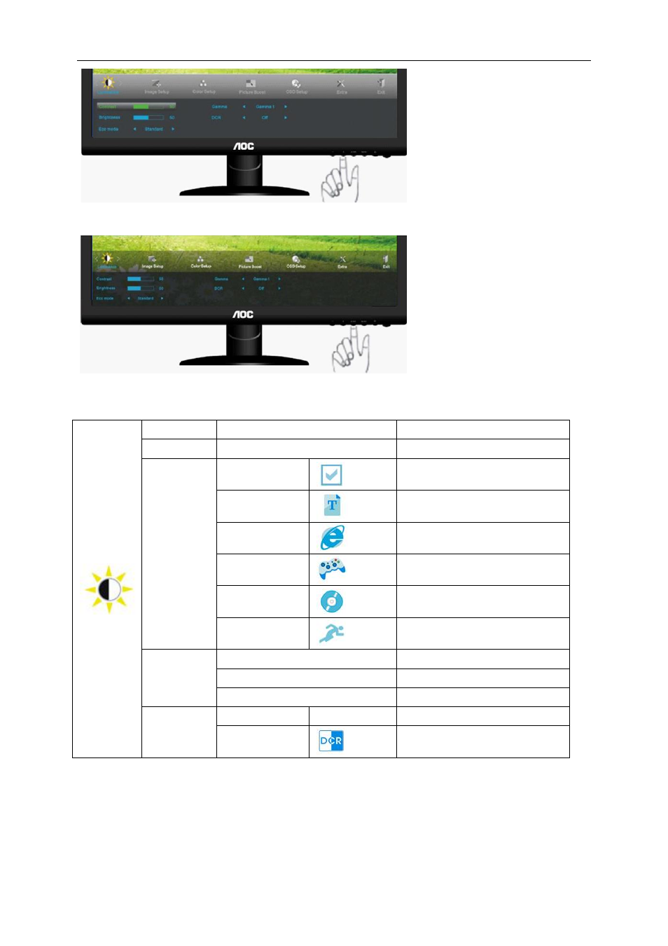 AOC e2252Swdn User Manual | Page 22 / 59