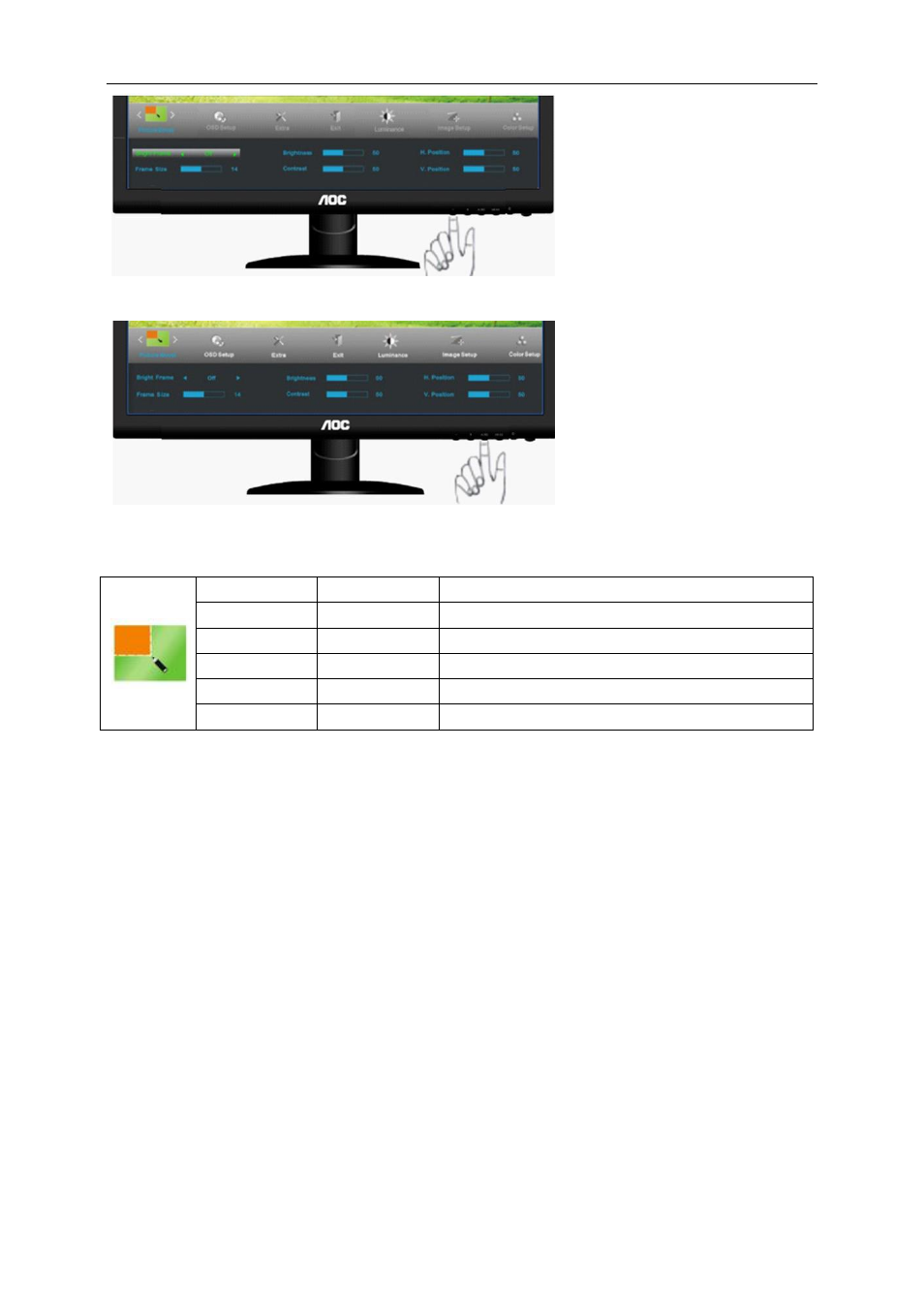 AOC e2252Swdn User Manual | Page 28 / 59