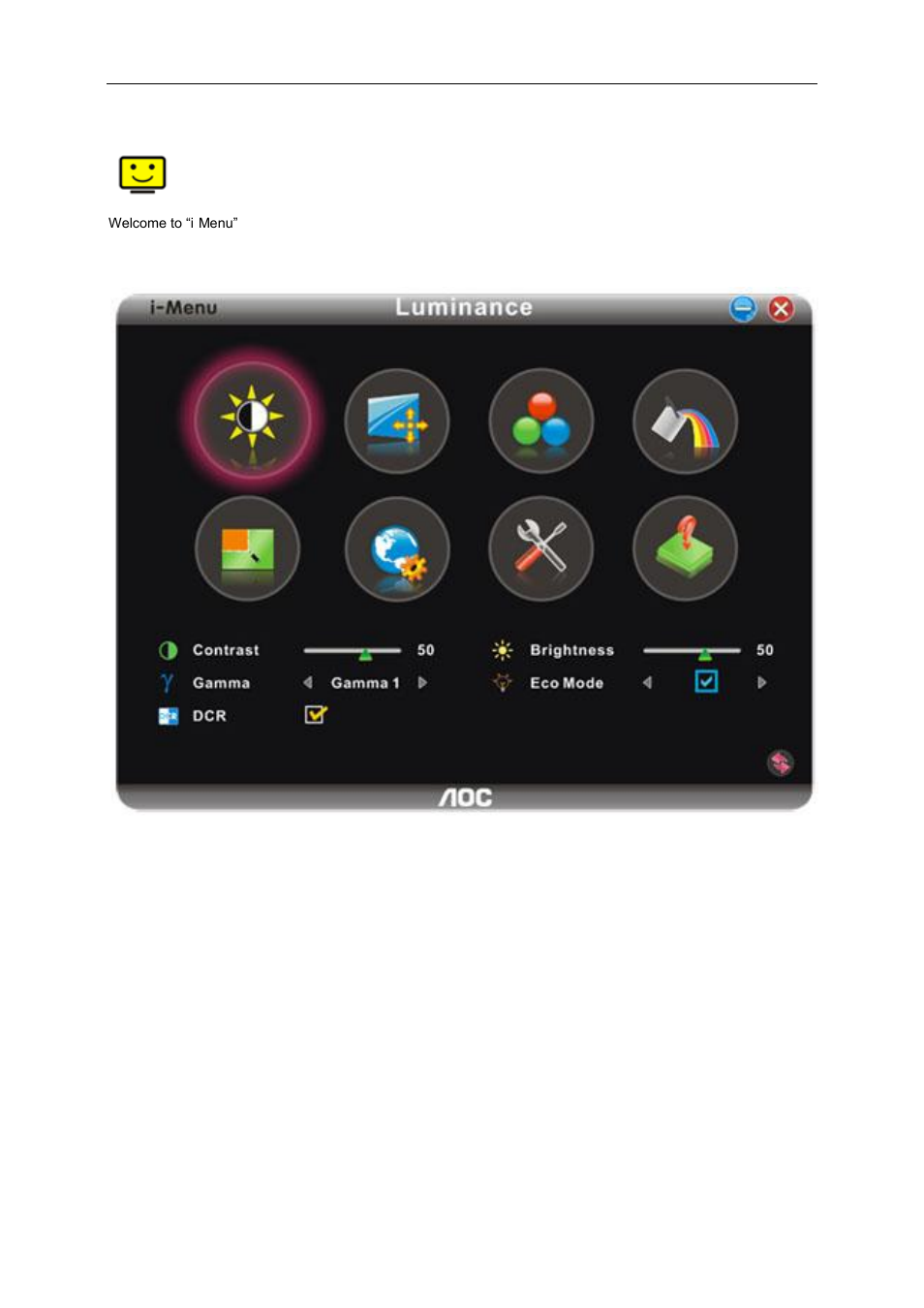 I-menu | AOC e2252Swdn User Manual | Page 45 / 59