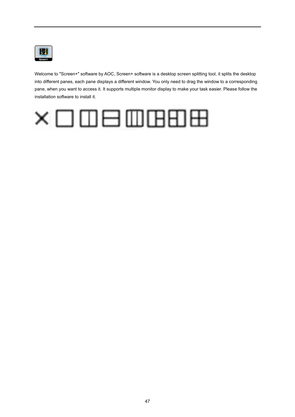 Screen | AOC e2260Swda User Manual | Page 47 / 61