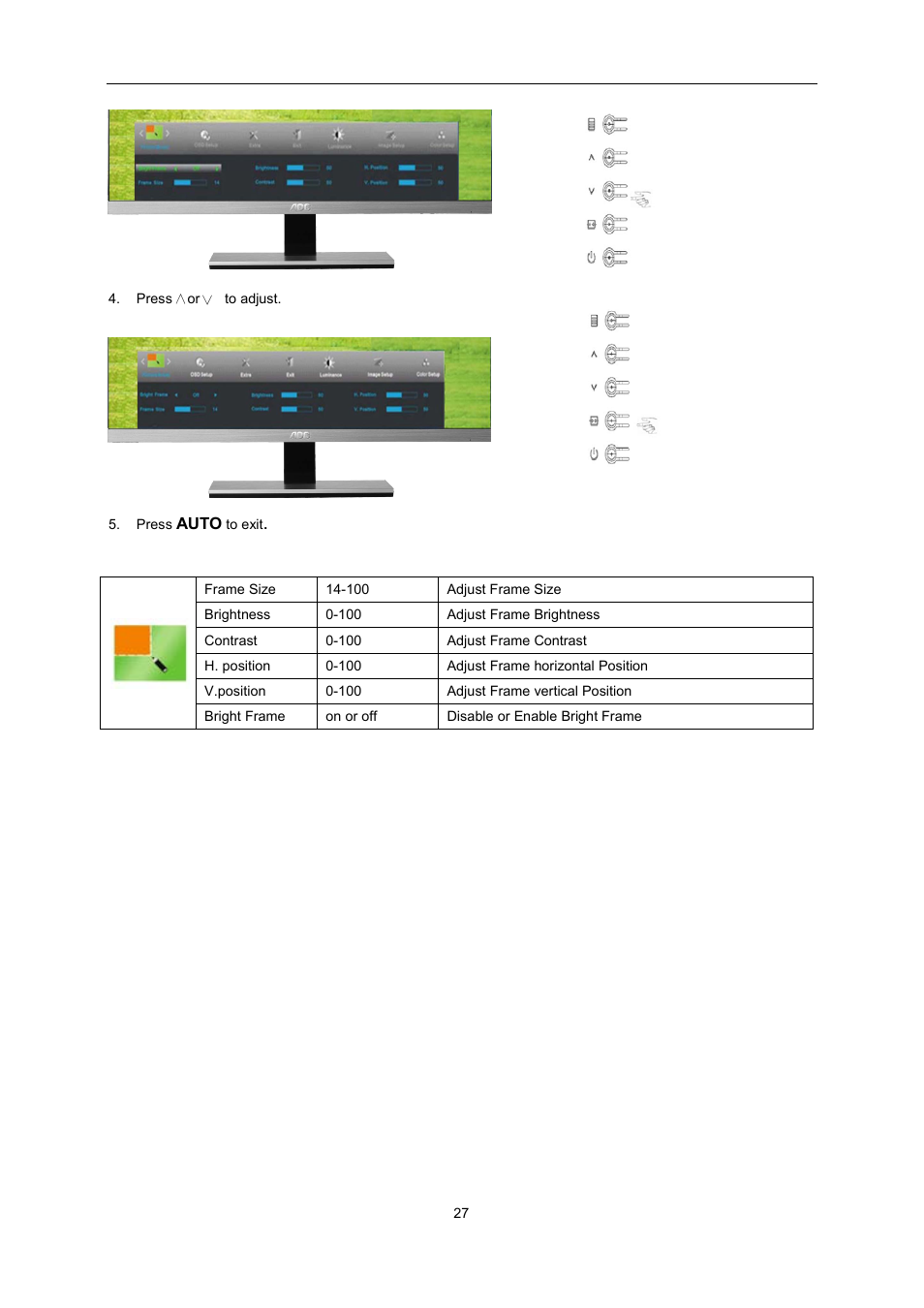 AOC i2267Fw User Manual | Page 27 / 66