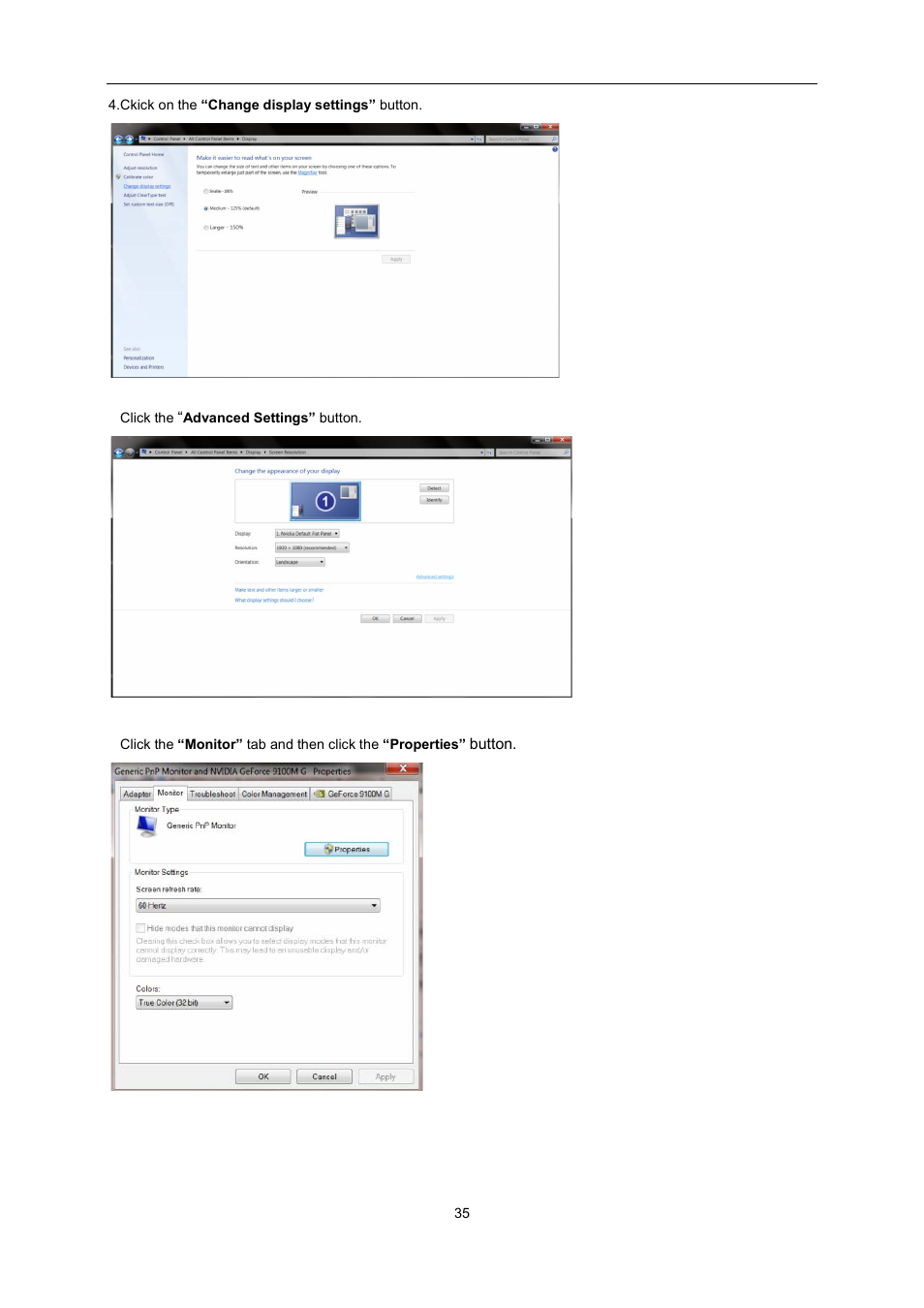 AOC i2267Fw User Manual | Page 35 / 66