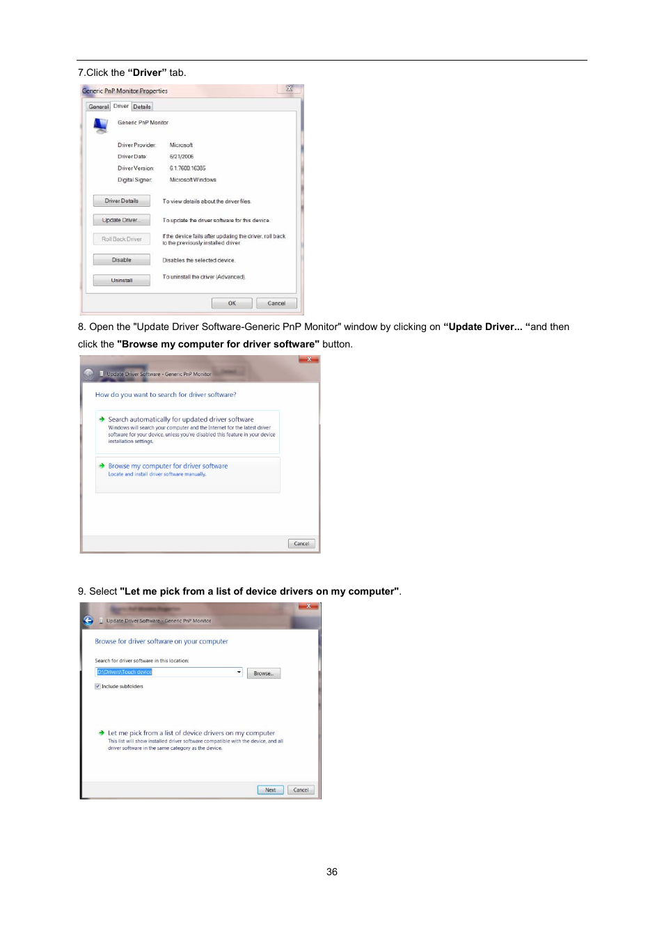 AOC i2267Fw User Manual | Page 36 / 66