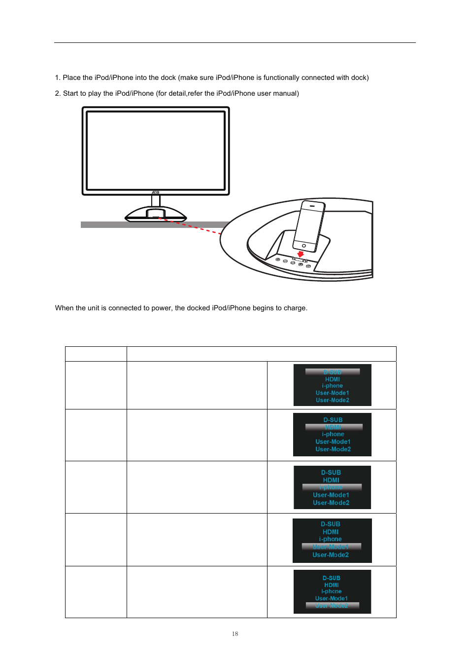 AOC e2343Fi User Manual | Page 18 / 62