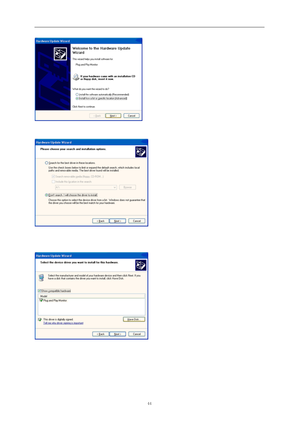 AOC e2343Fi User Manual | Page 44 / 62