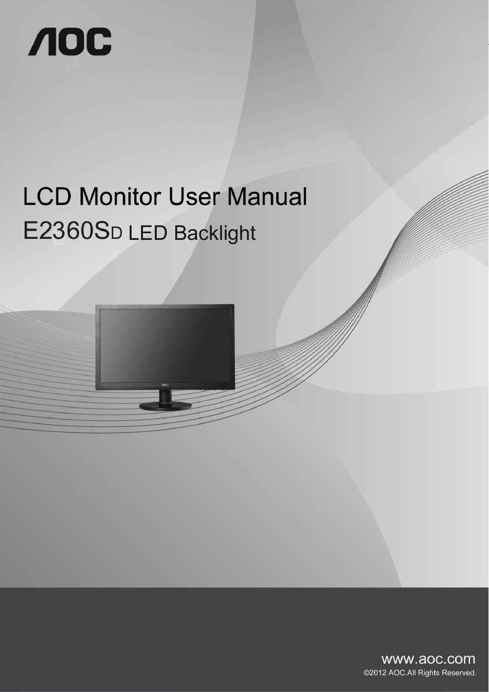 AOC e2360Sd User Manual | 56 pages