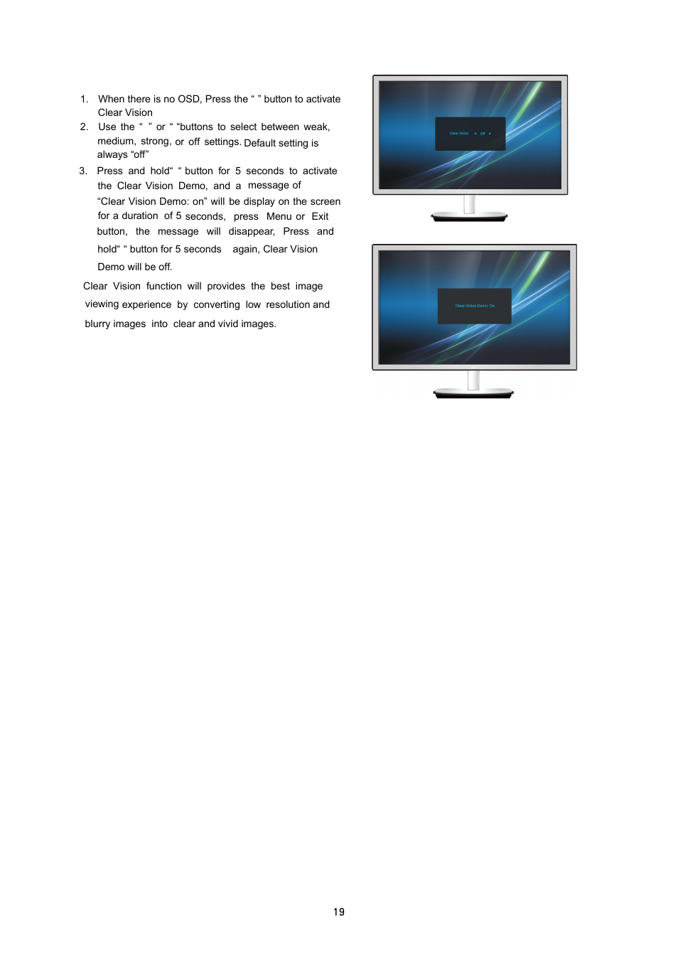 AOC i2353Ph User Manual | Page 19 / 58