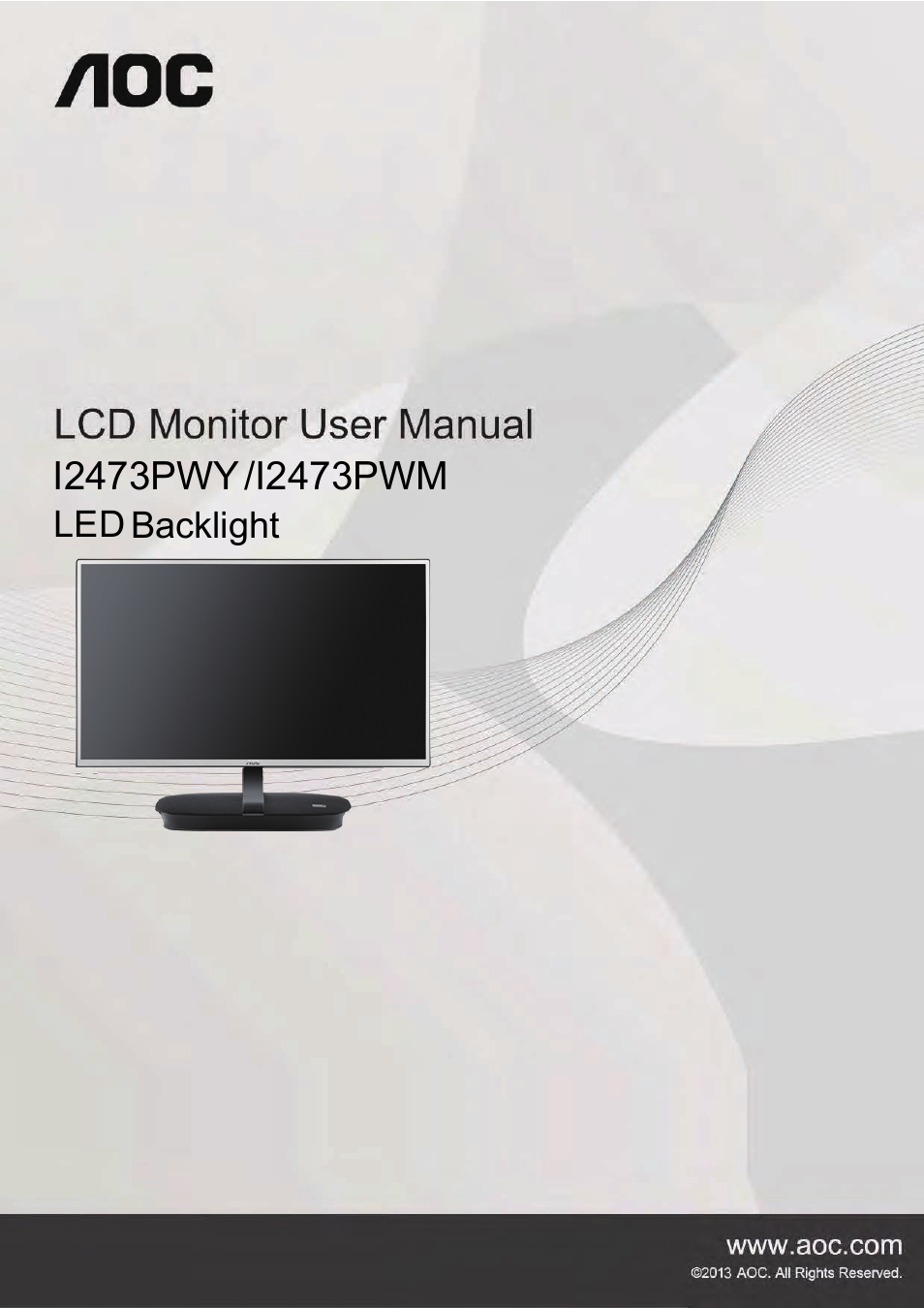 AOC I2473PWM User Manual | 68 pages