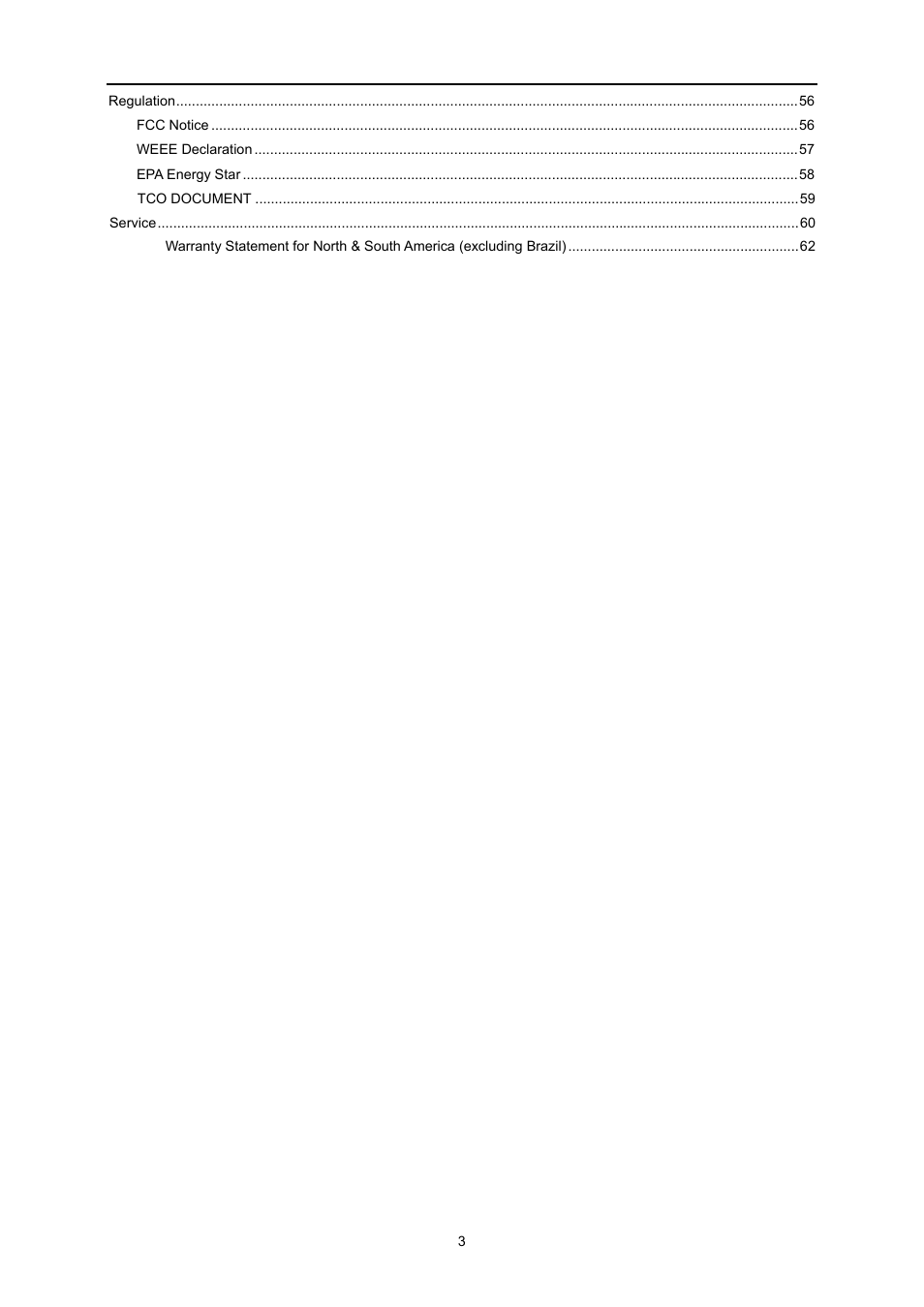 AOC I2473PWM User Manual | Page 3 / 68