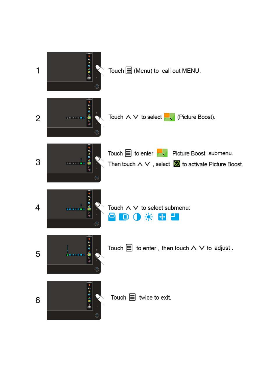 Picture boost | AOC 2436Vh User Manual | Page 31 / 61