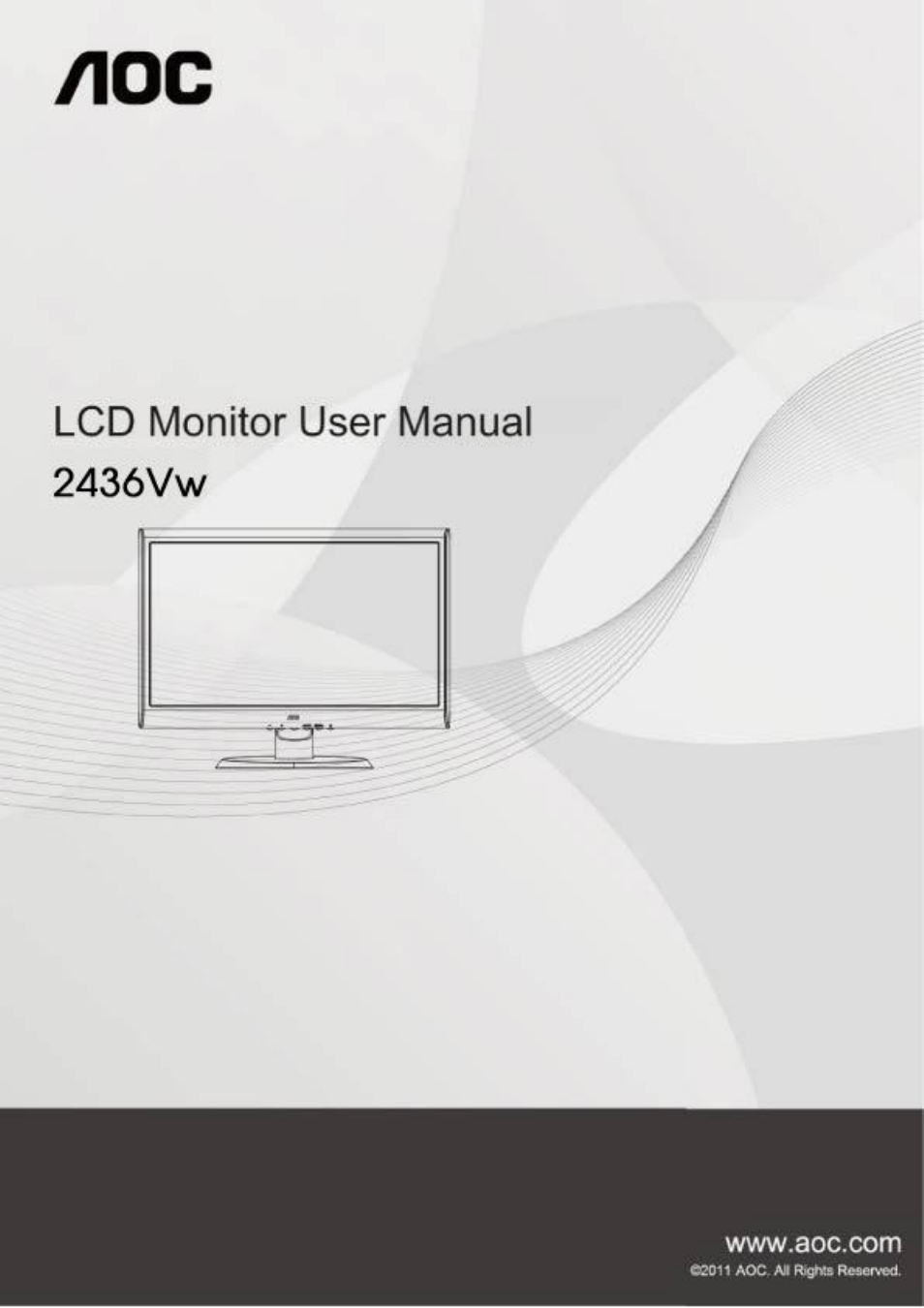 AOC 2436Vw User Manual | 61 pages