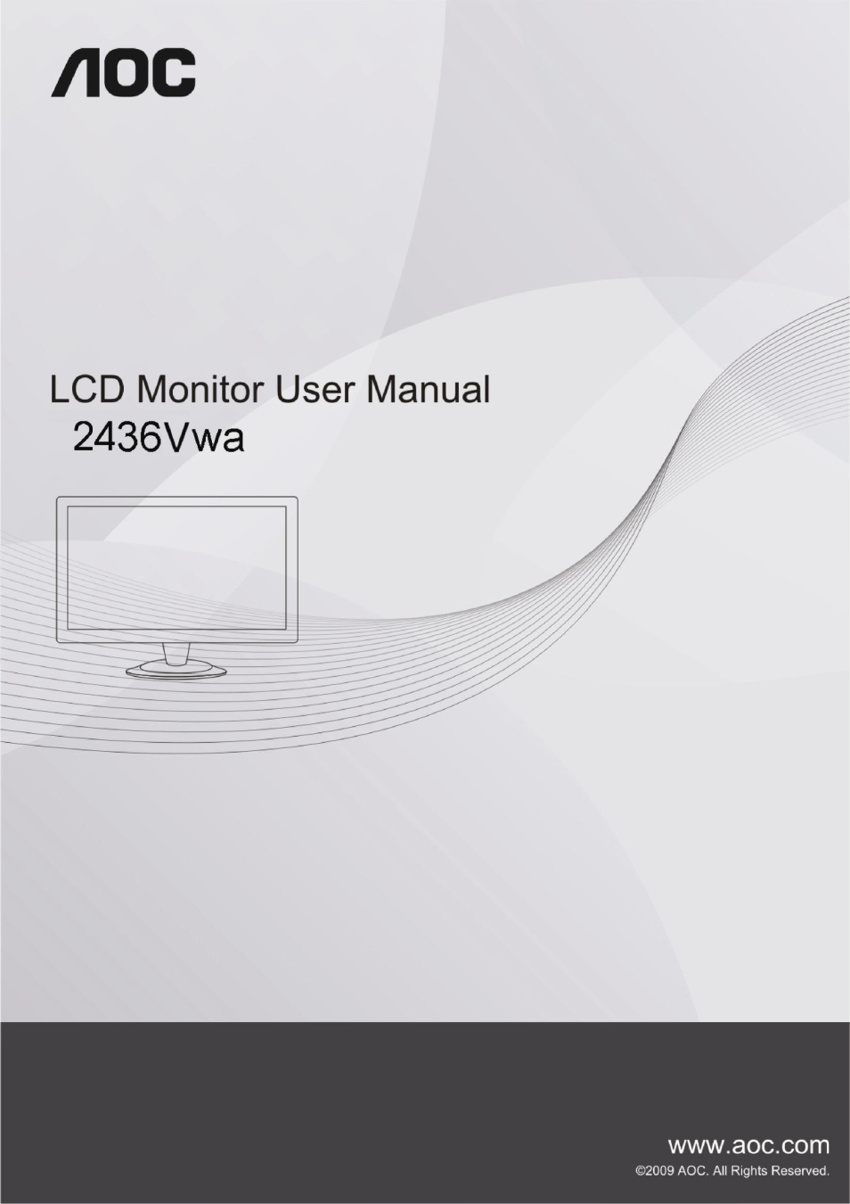 AOC 2436Vwa User Manual | 59 pages