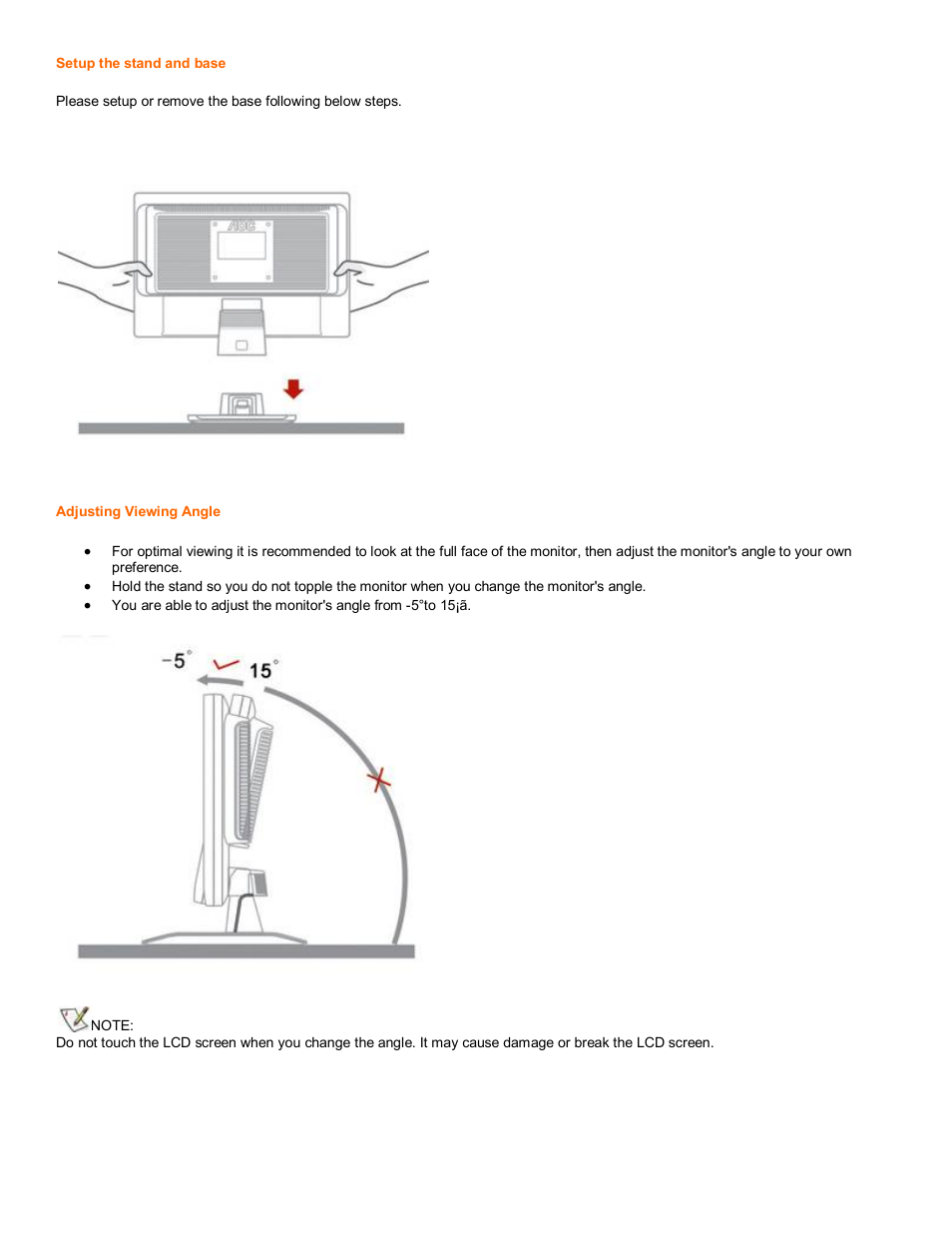 AOC 416V User Manual | Page 4 / 17