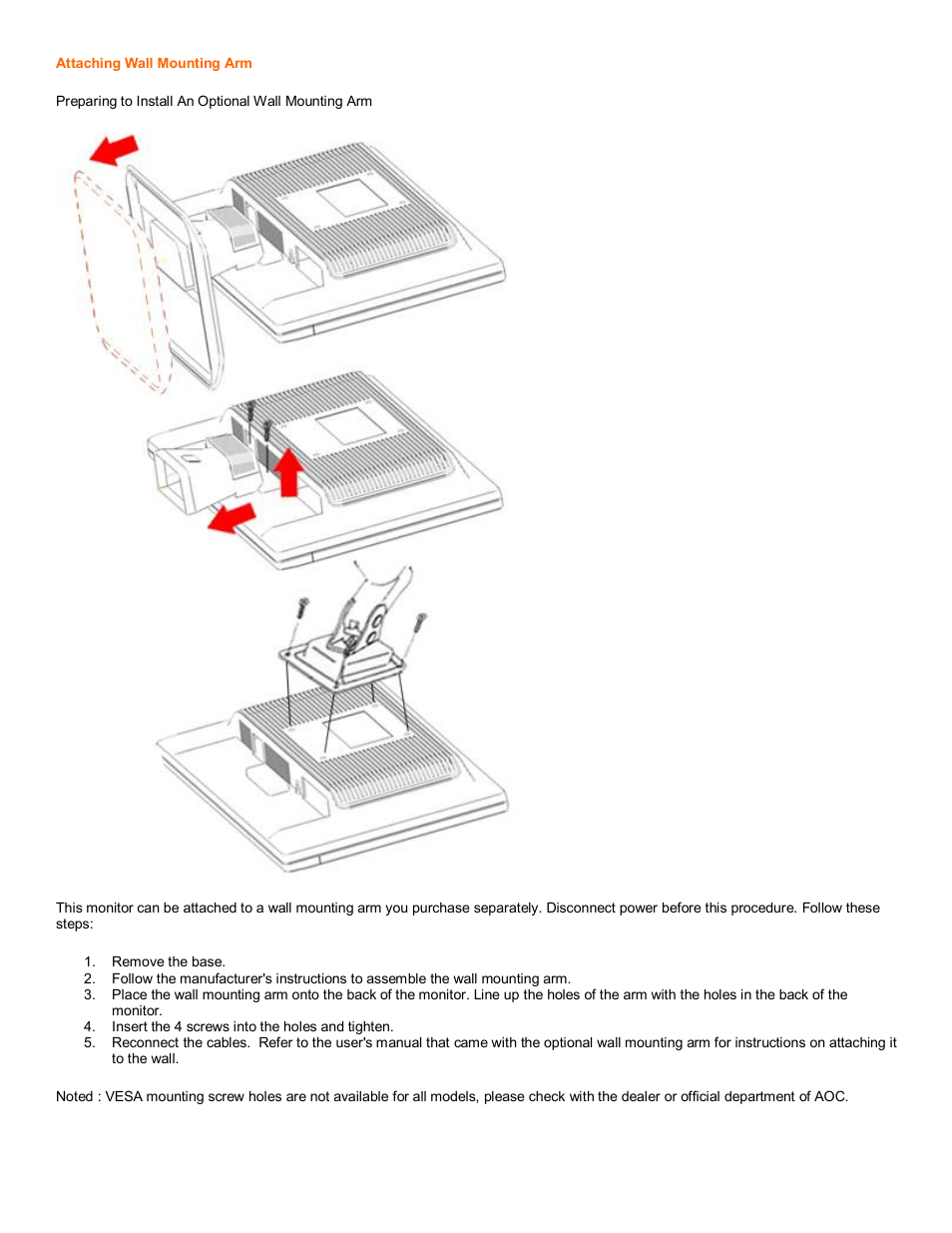 AOC 416V User Manual | Page 6 / 17