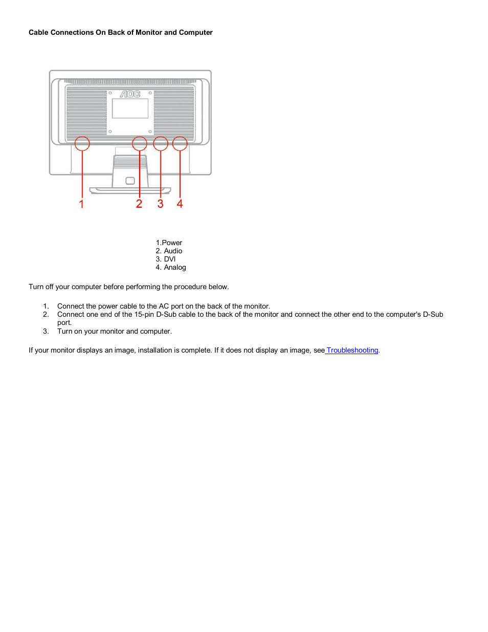 AOC 416Va User Manual | Page 5 / 17