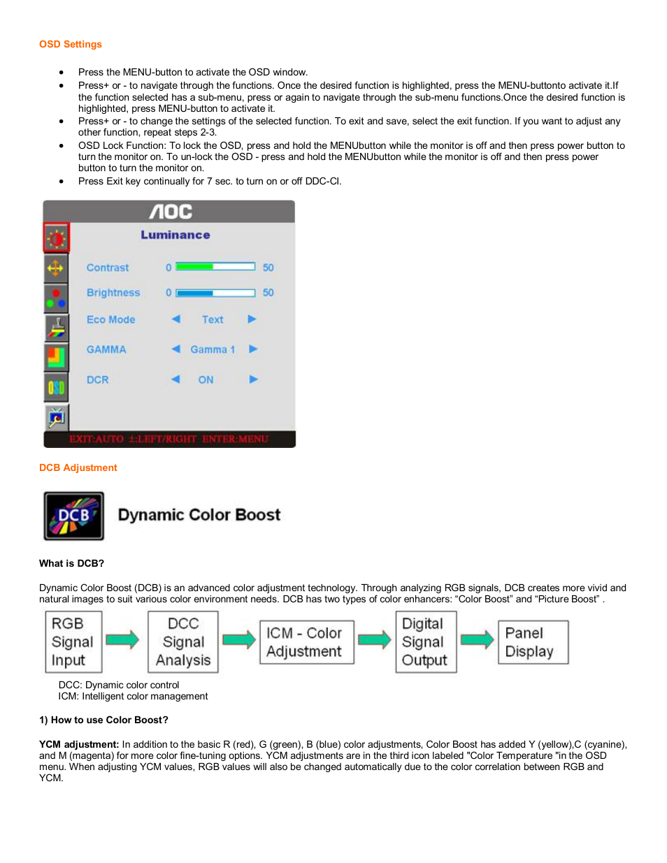 AOC 416Va User Manual | Page 8 / 17