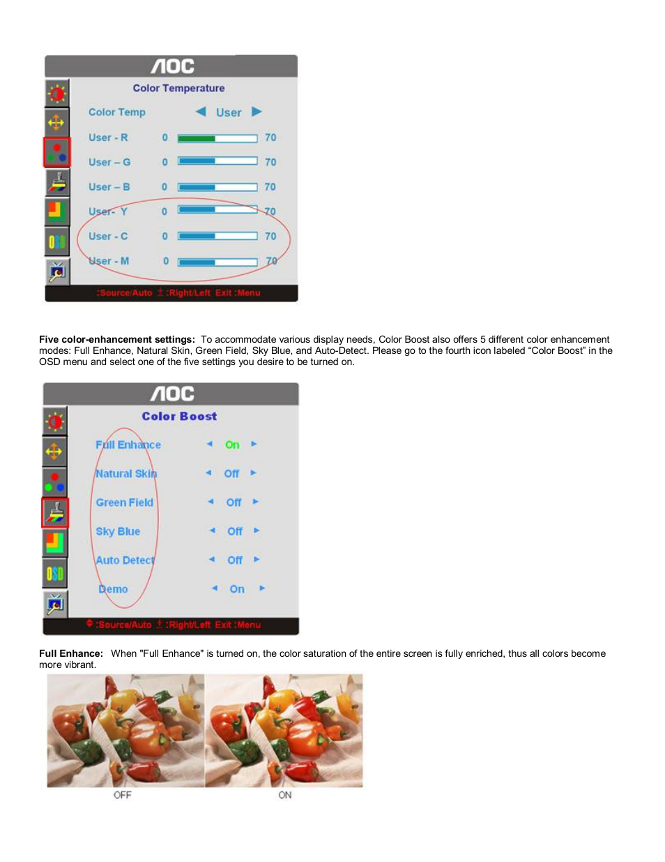 AOC 416Va User Manual | Page 9 / 17