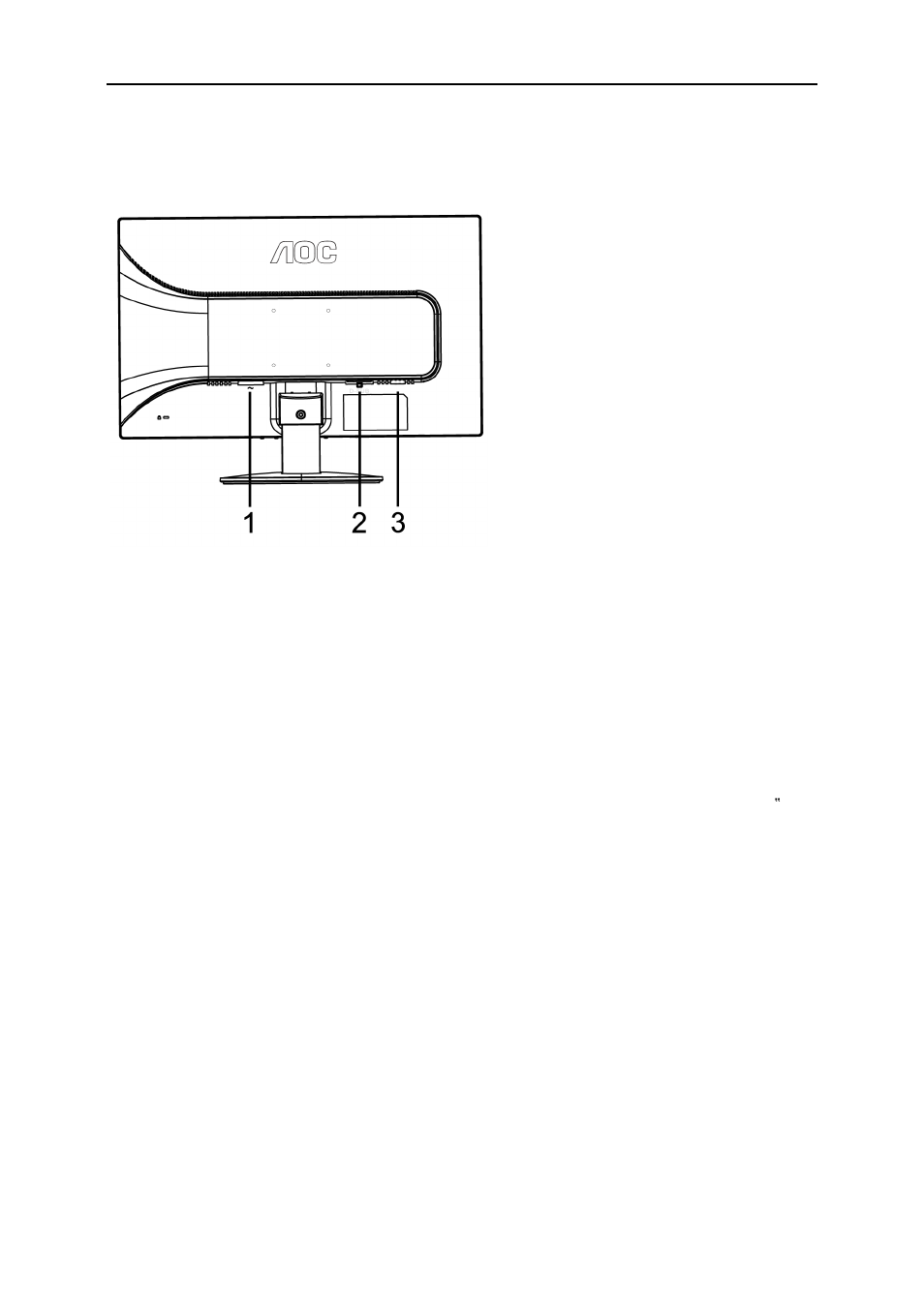 Connecting the monitor | AOC e2425Swd User Manual | Page 12 / 58