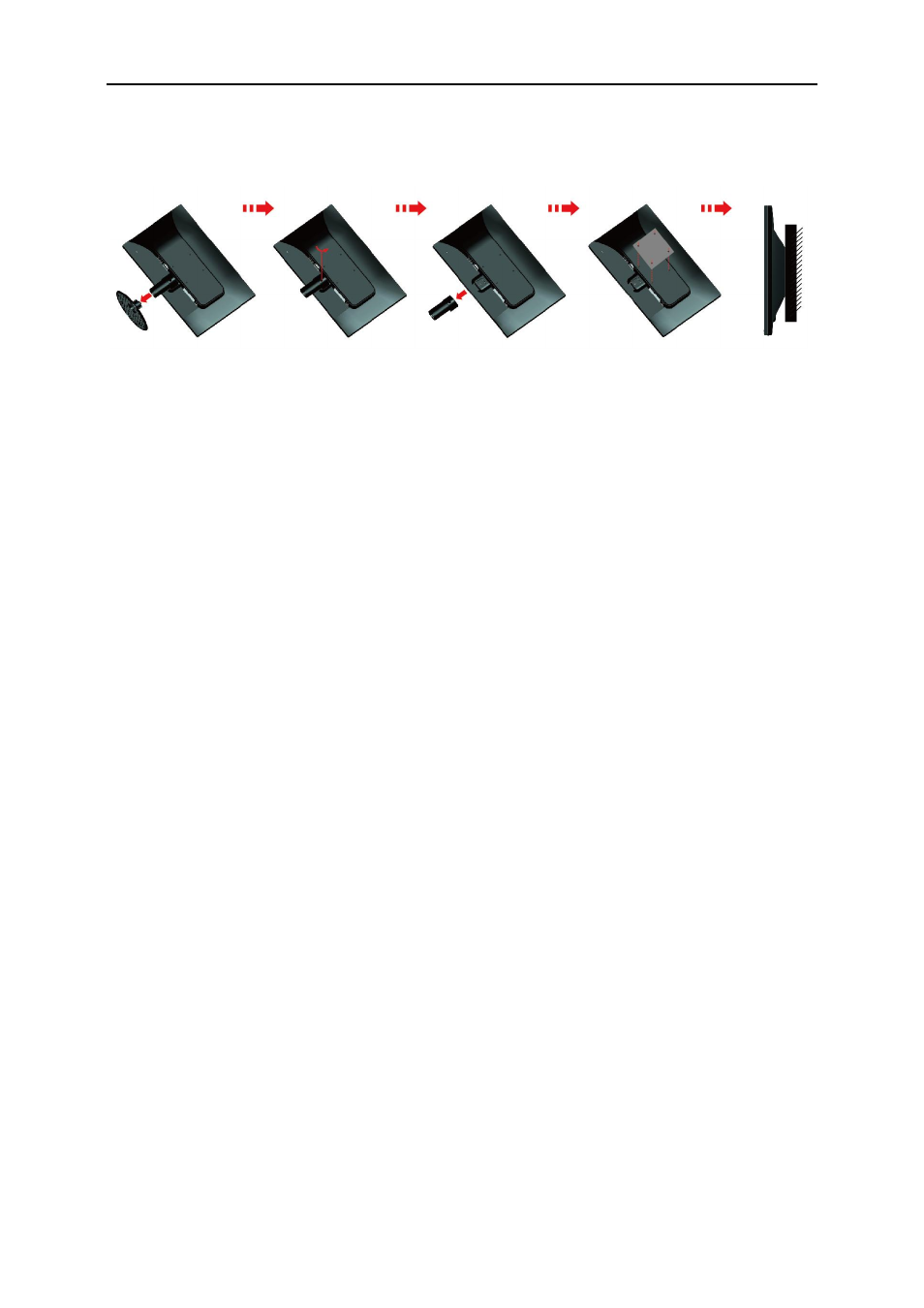 Wall mounting | AOC e2425Swd User Manual | Page 13 / 58