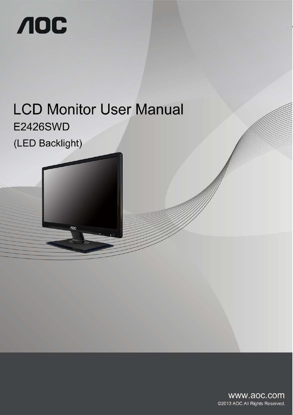 AOC E2426SWD User Manual | 69 pages
