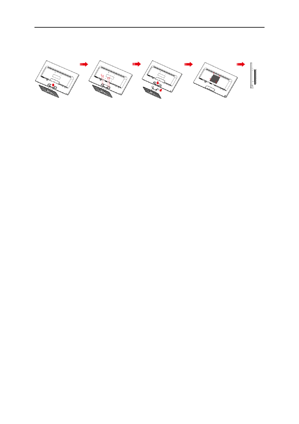 Wall mounting | AOC E2426SWD User Manual | Page 13 / 69