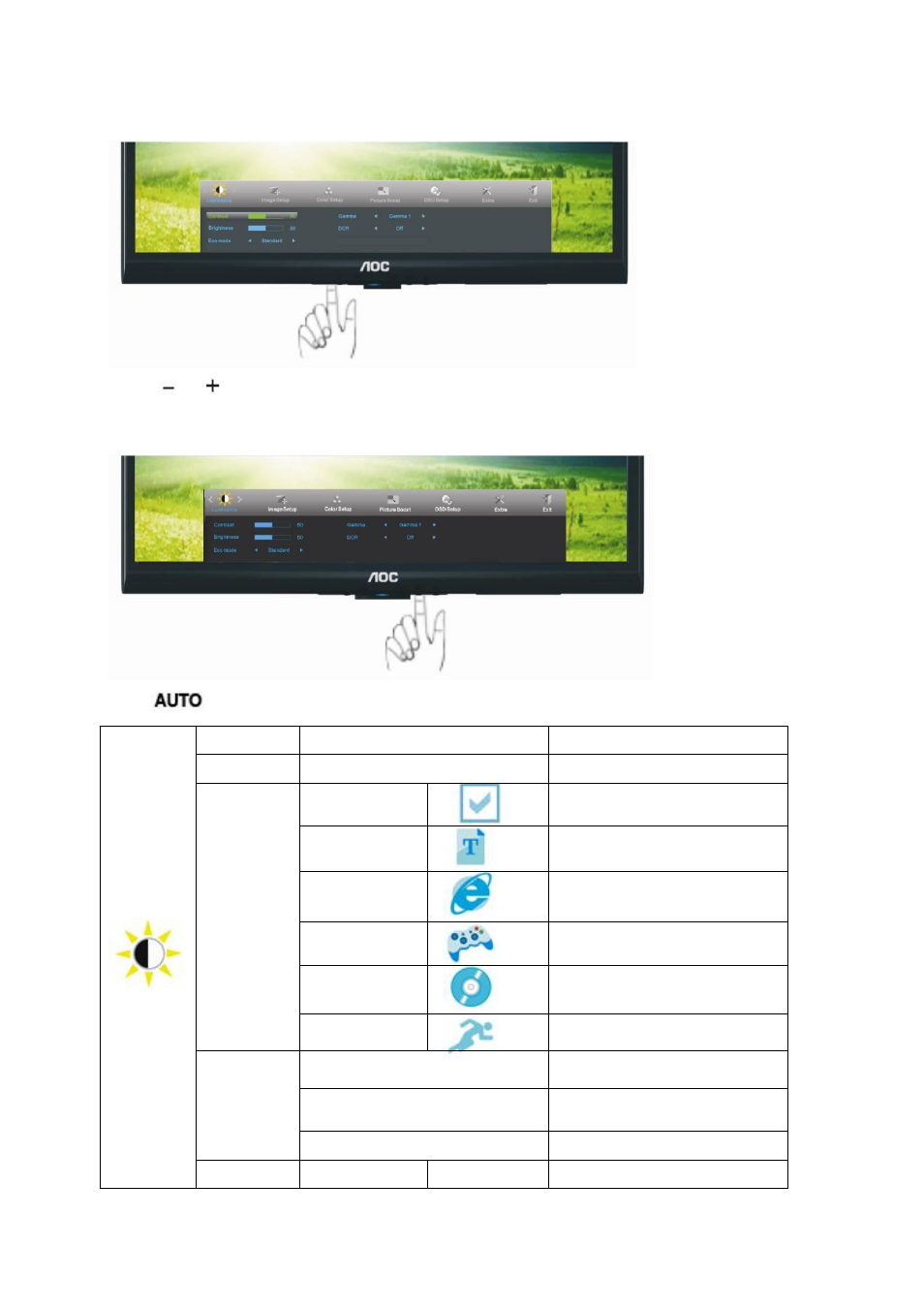 AOC e2450Swd User Manual | Page 21 / 61