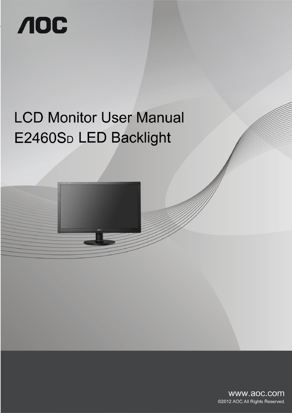 AOC e2460Sd-TAA User Manual | 59 pages