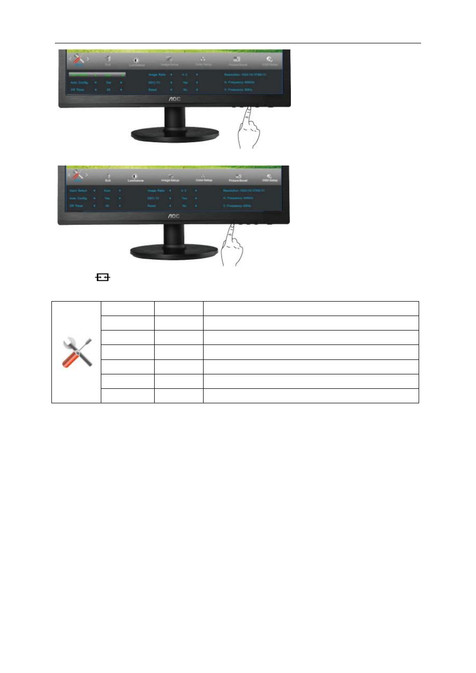 AOC e2460Sd-TAA User Manual | Page 32 / 59