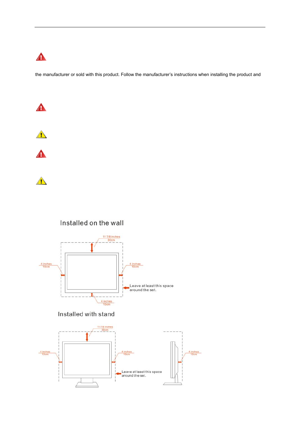 Installation | AOC e2460Sd-TAA User Manual | Page 5 / 59