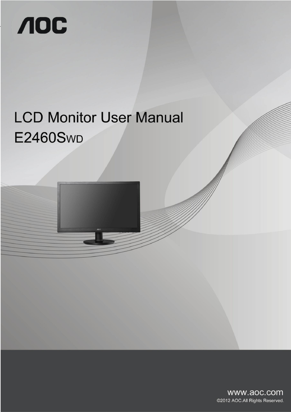 AOC e2460Swd User Manual | 58 pages