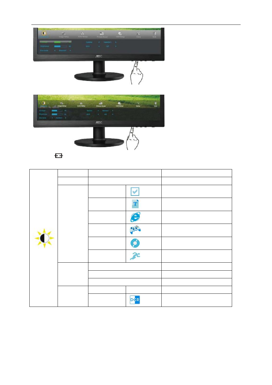 AOC e2460Swd User Manual | Page 20 / 58