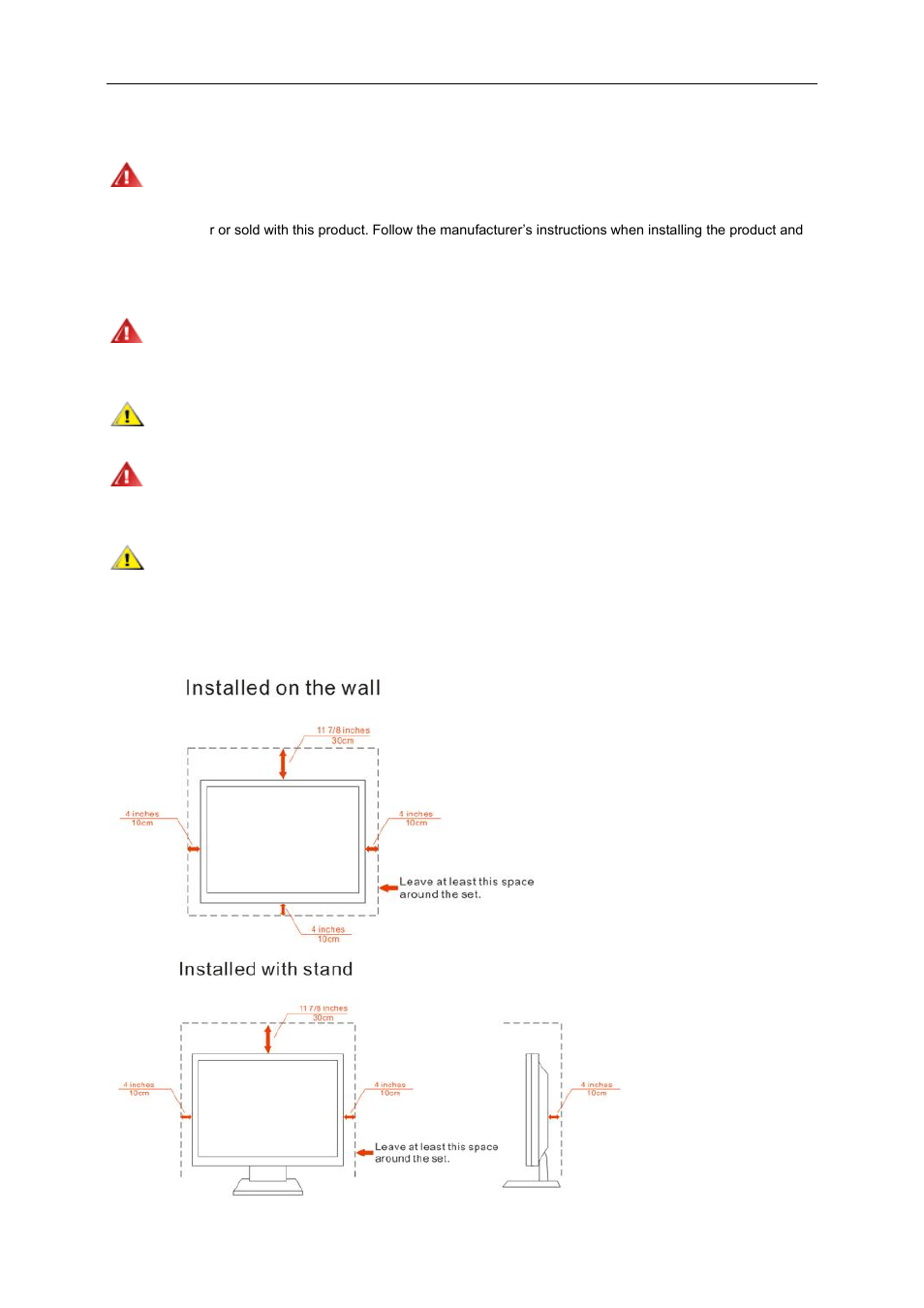 Installation | AOC e2460Swd User Manual | Page 5 / 58