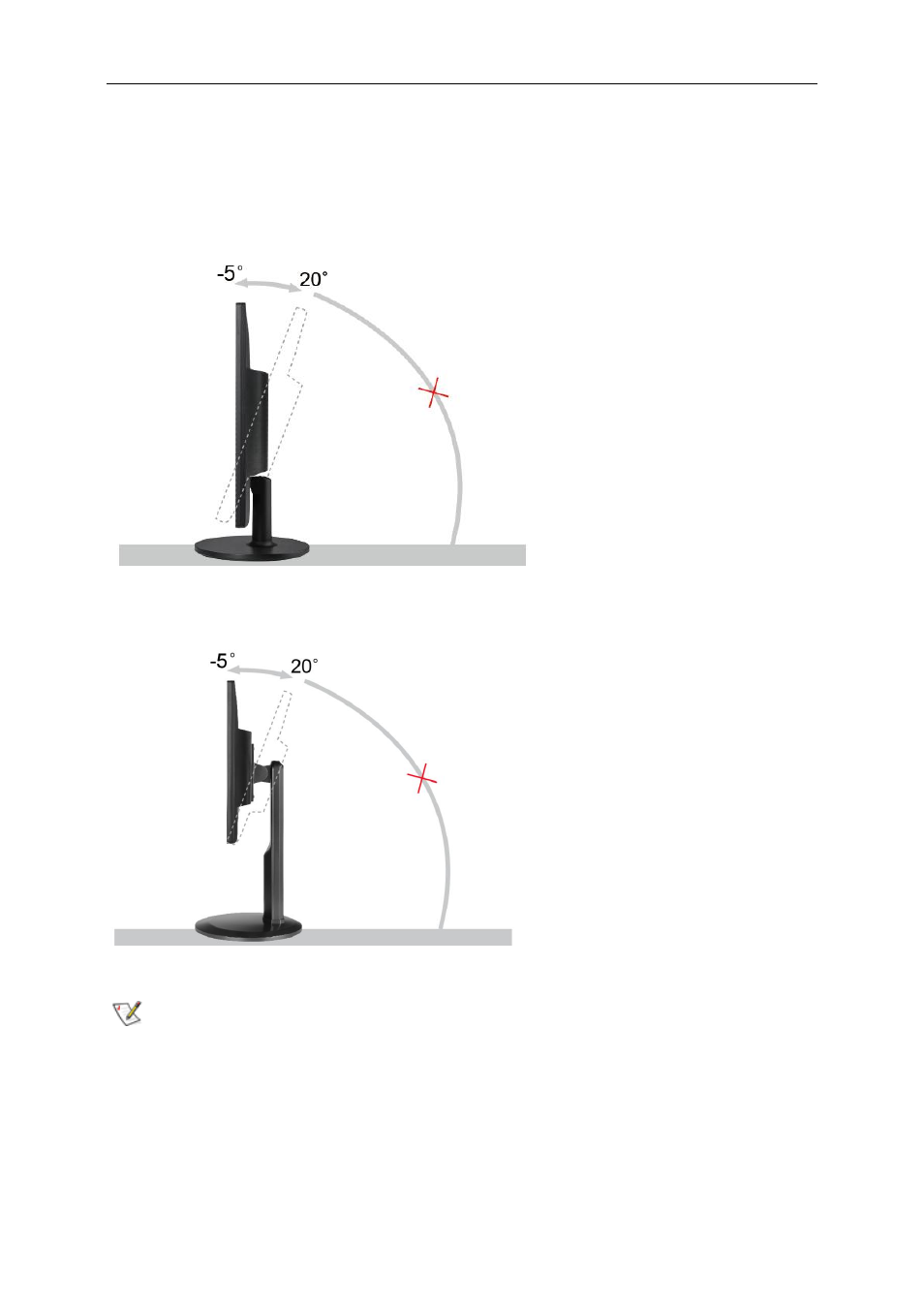 Adjusting viewing angle | AOC e2460Swhu User Manual | Page 11 / 62