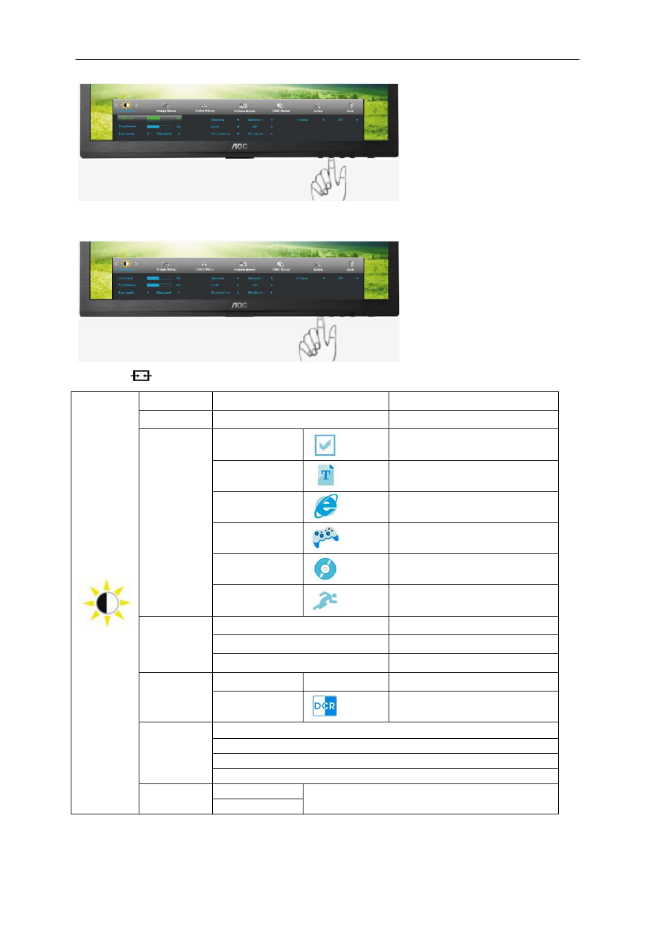 AOC e2460Swhu User Manual | Page 21 / 62