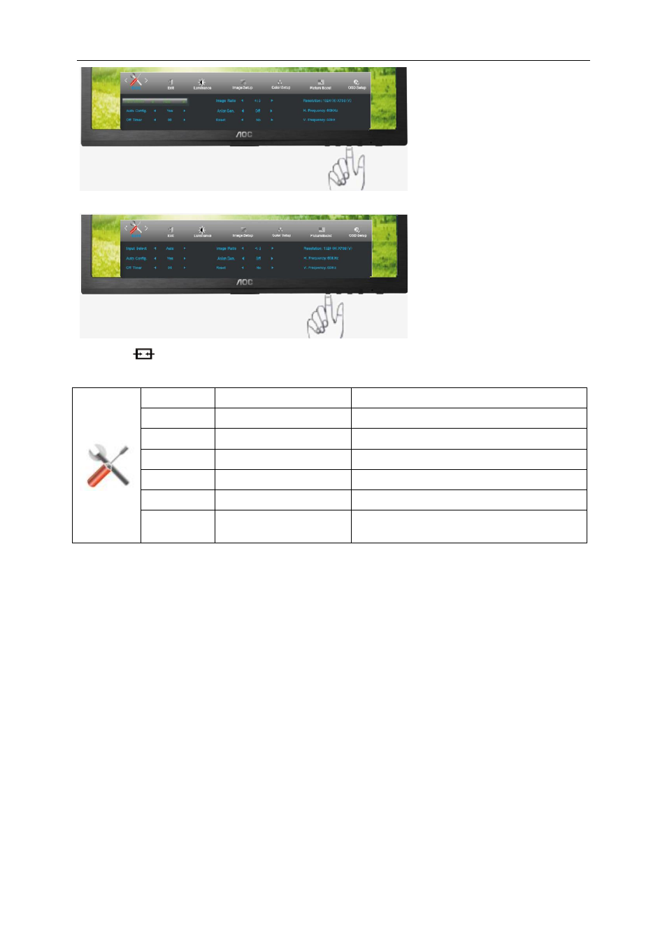 AOC e2460Swhu User Manual | Page 31 / 62