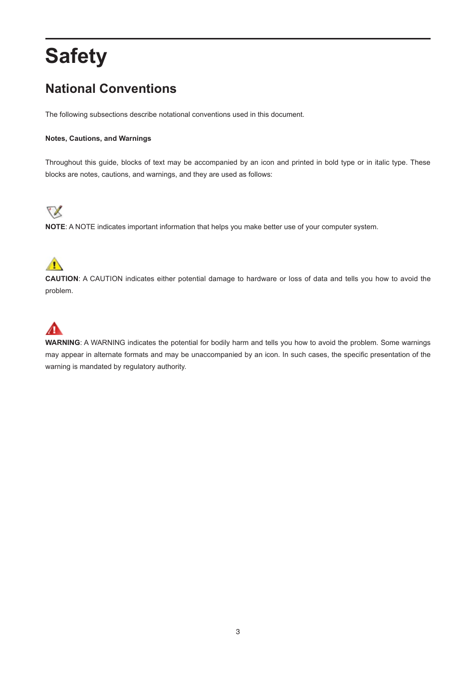 Safety, National conventions | AOC E2476VWM6 User Manual | Page 4 / 73