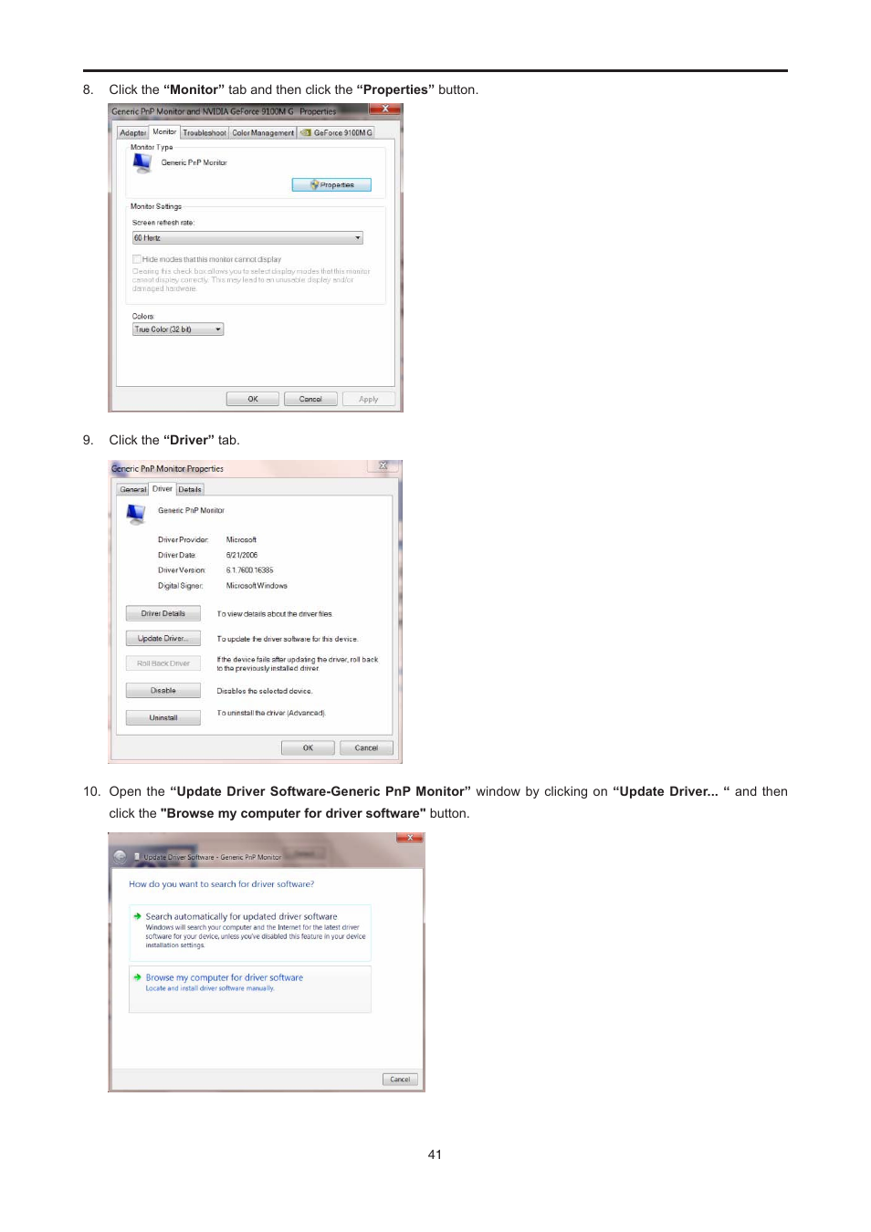 AOC E2476VWM6 User Manual | Page 42 / 73