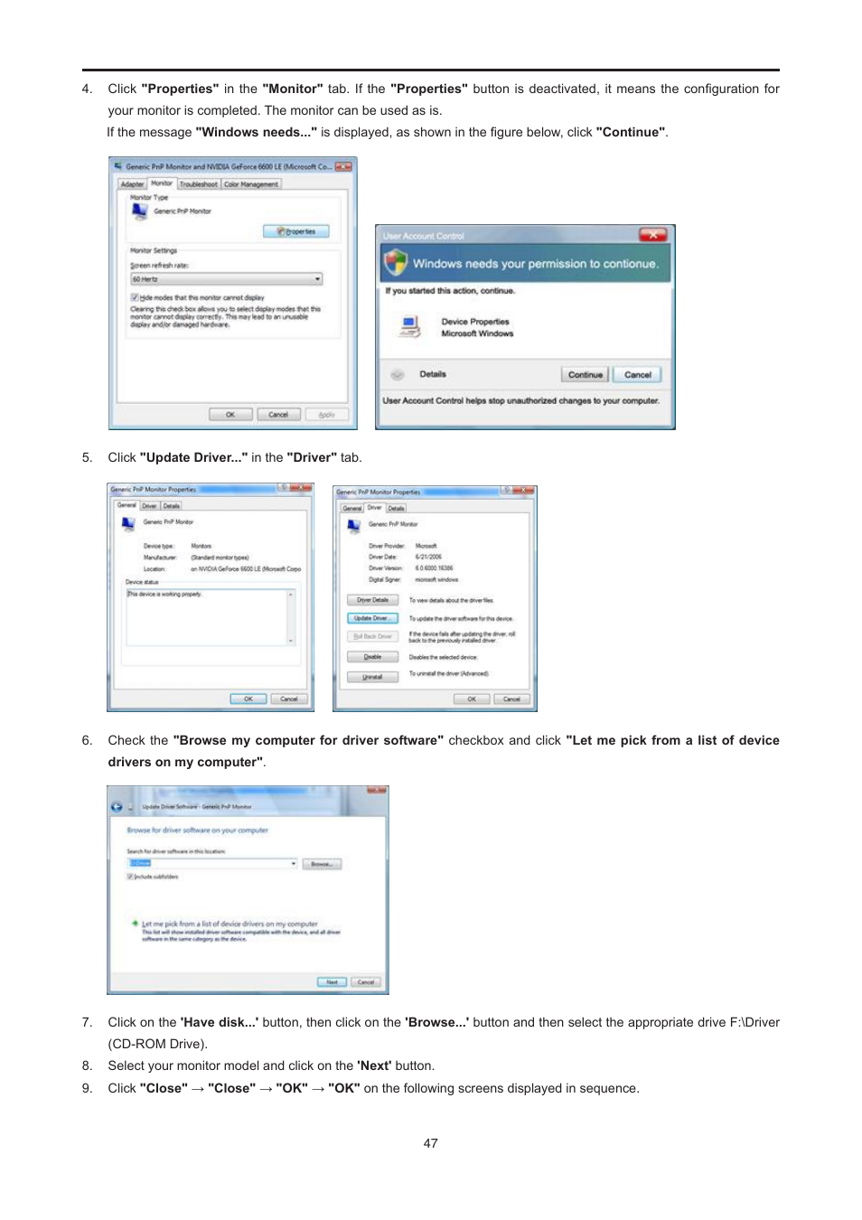 AOC E2476VWM6 User Manual | Page 48 / 73