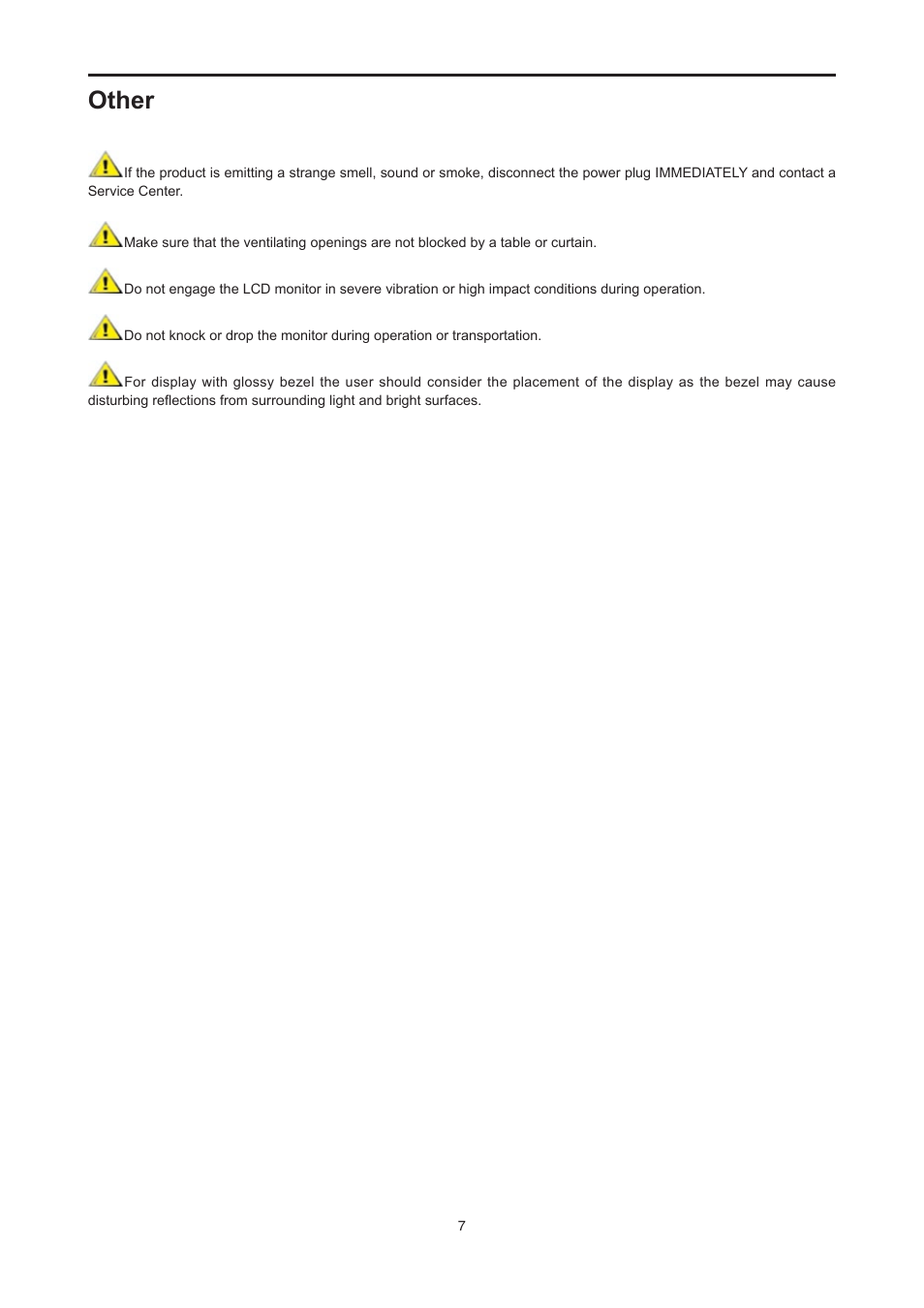 Other | AOC E2476VWM6 User Manual | Page 8 / 73